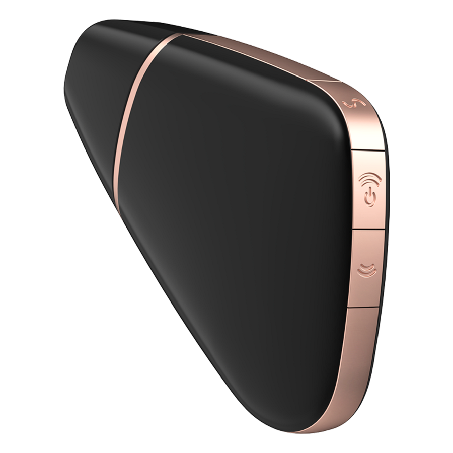 Stimulator klitorisa Satisfyer - Ljubezenski trikotnik, črna