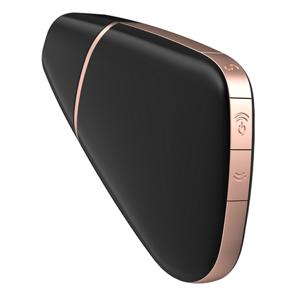 Stimulator klitorisa Satisfyer - Ljubezenski trikotnik, črna