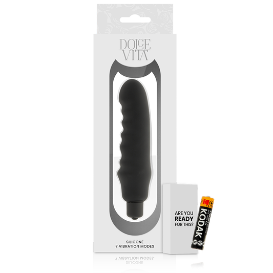 Manjši vibrator DOLCE VITA - Genius, črna