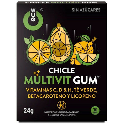 Multivitamin čigumiji Wug Gum, 10 kos