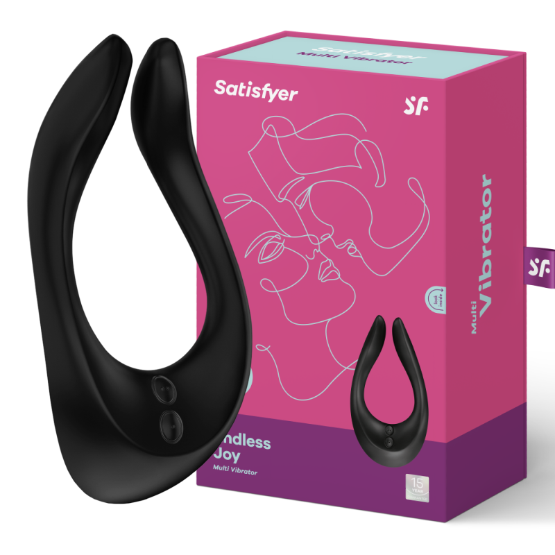 Vibrator za pare Satisfyer - Endless Joy, črna