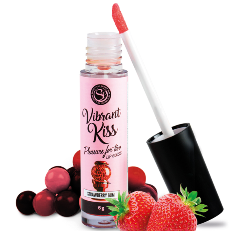 Stimulacijski lip gloss Vibrant Kiss Strawberry Gum, 6 g