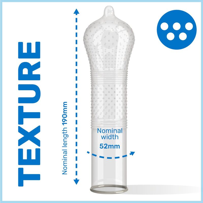 Kondomi Pasante Ribs and Dots Intensity, 144 kos