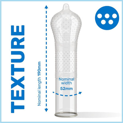 Kondomi Pasante Ribs and Dots Intensity, 144 kos