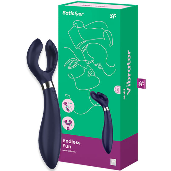 Vibrator za pare Satisfyer - Endless Fun 3, modra