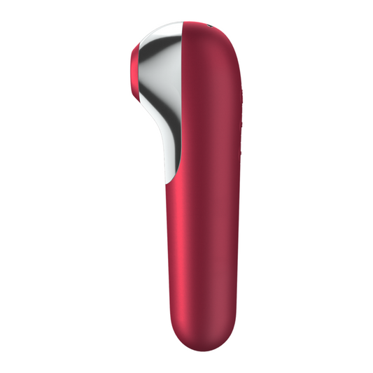 Stimulator klitorisa Satisfyer - Dual Love, rdeča