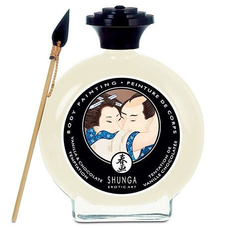 Jedilna barva za telo Shunga - Vanilla & Chocolate