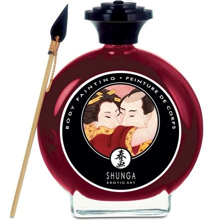 Jedilna barva za telo Shunga - Strawberry & Cava