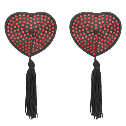 Nipple covers Coquette Chic Desire Heart Red Black