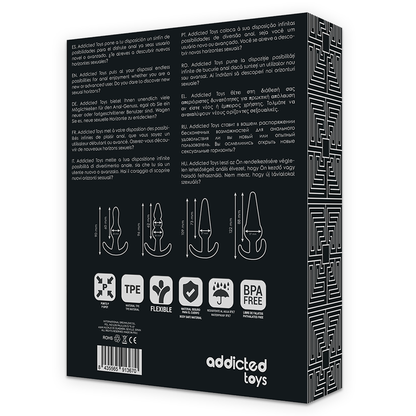Komplet analnih čepov Addicted Toys, 4 kos