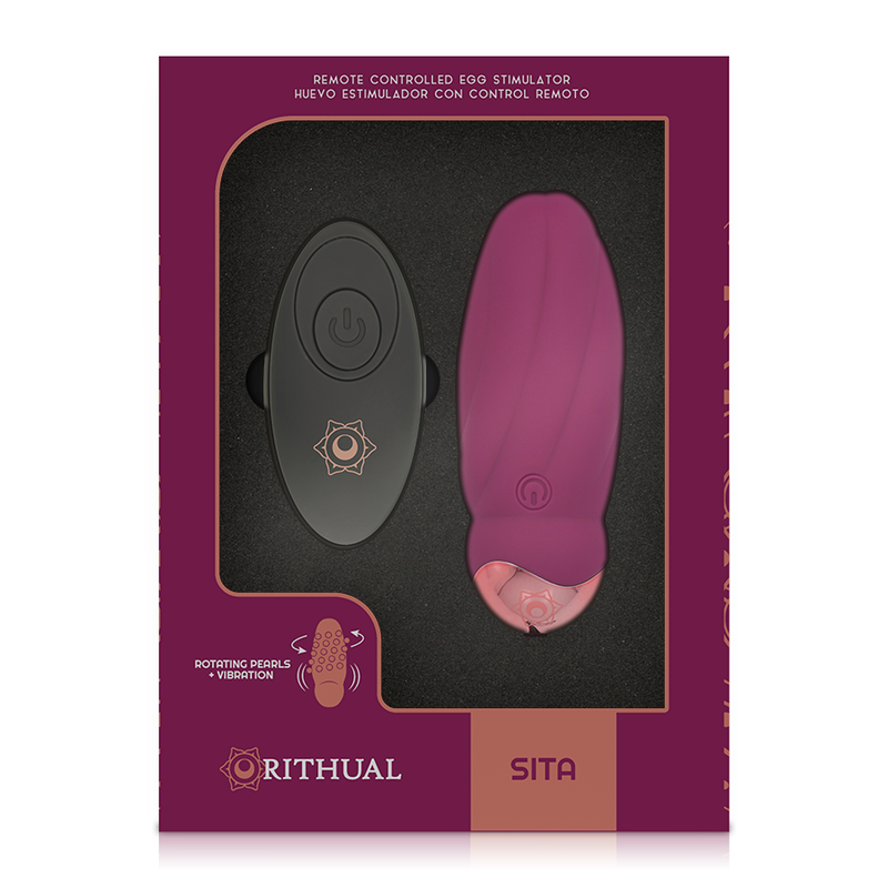 RITHUAL - SITA JAJCE DALJINSKI UPRAVLJALNIK VRTENJE KROGLIC + VIBRACIJA