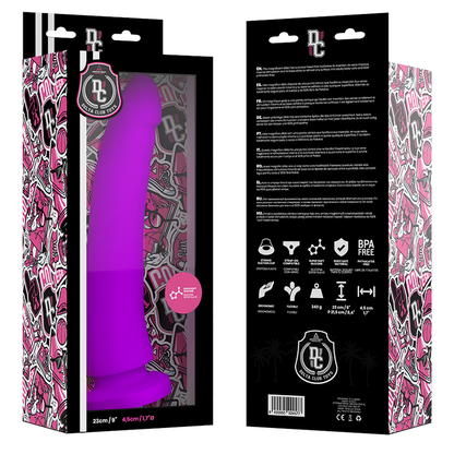 DELTA CLUB - IGRAČE LILA DILDO MEDICINSKI SILIKON 23 CM -O- 4,5 CM