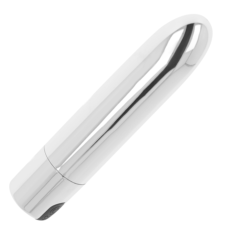 Bullet vibrator OHMAMA - Silver Vibrating Bullet, 9.5 cm, srebrna