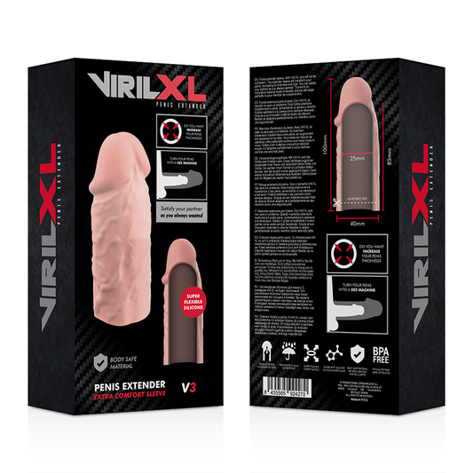 VIRILXL - TEKOČI SILIKON V3 NARAVNI PODALJŠEK PENISA