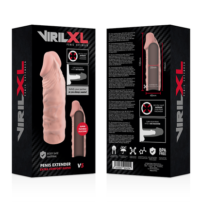 VIRILXL - TEKOČI SILIKON V5 NARAVNI PODALJŠEK PENISA