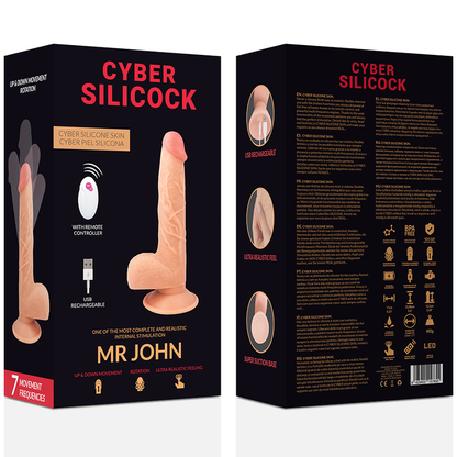 CYBER SILICOCK - DALJINSKI UPRAVLJALNIK REALISTIČNI GOSPOD JOHN 23,88 CM -O- 4,3 CM
