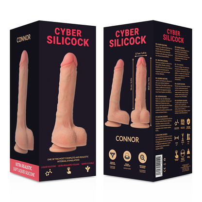 CYBER SILICOCK - CONNOR ULTRA REALISTIČEN MEHAK TEKOČI SILIKON 20,5 CM -O- 3,7 CM
