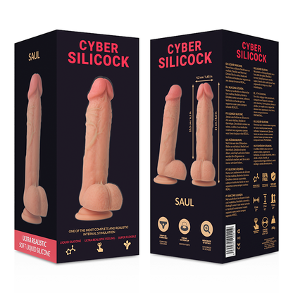 CYBER SILICOCK - SAUL ULTRA REALISTIČEN MEHAK TEKOČI SILIKON 21 CM -O- 4,2 CM