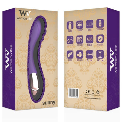 WOMANVIBE - SONČNI SILIKONSKI VIBRATOR ZA POLNJENJE