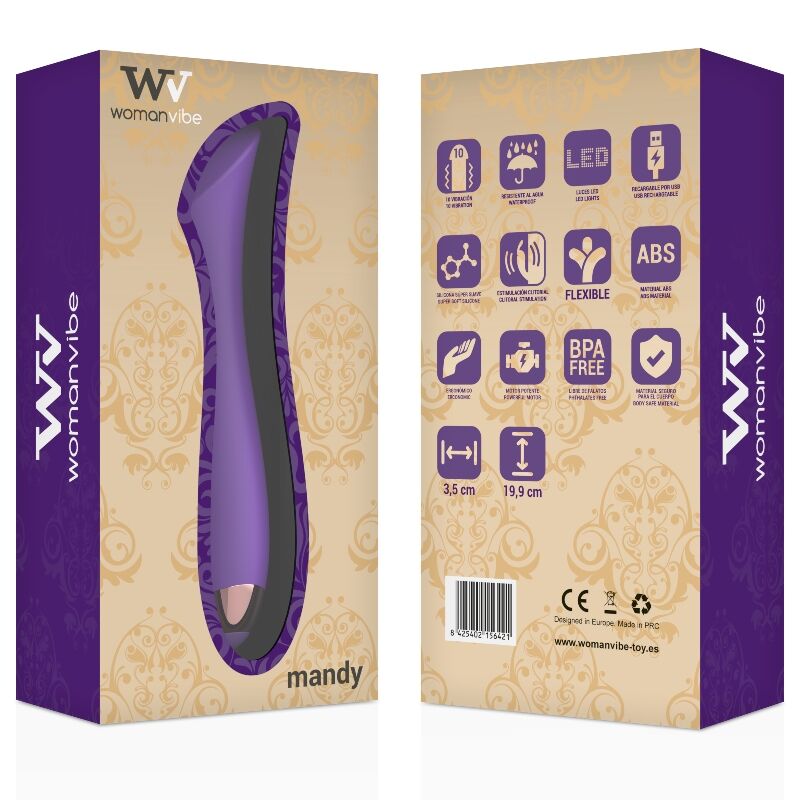 WOMANVIBE - MANDY "K" POINT SILIKONSKI VIBRATOR ZA PONOVNO POLNJENJE