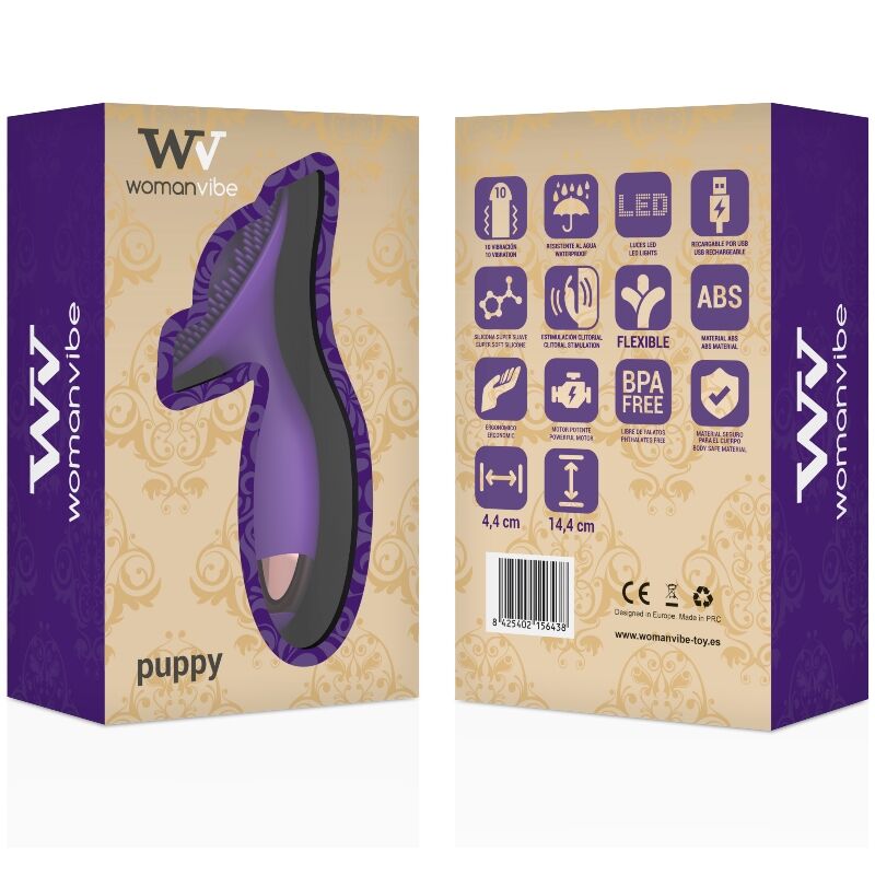 WOMANVIBE - STIMULATOR ZA MLADIČKE, KI GA JE MOGOČE POLNITI IZ SILIKONA