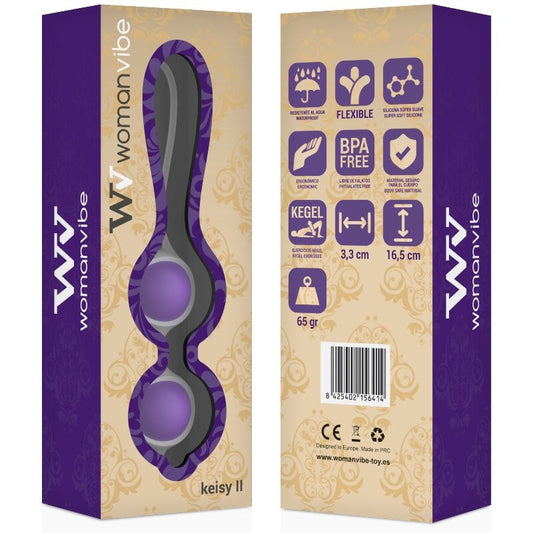 WOMANVIBE - KEISY II SILIKONSKE KROGLICE