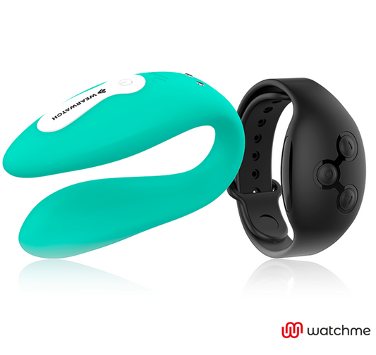 Vibrator za pare Wearwatch Dual Technology, zelena/črna