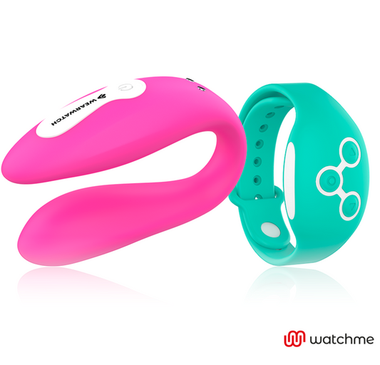 Vibrator za pare Wearwatch Dual Technology, roza/zelena