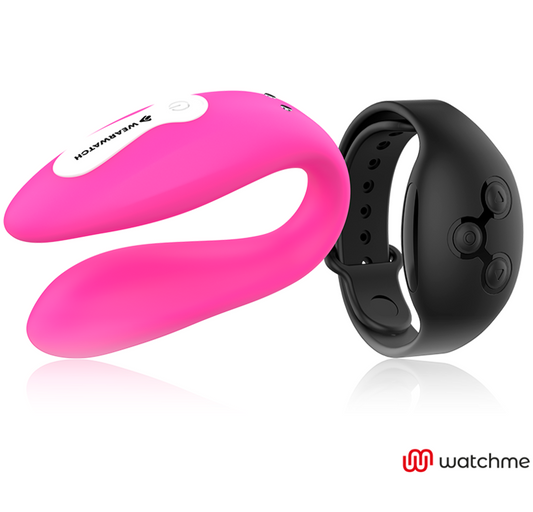 Vibrator za pare Wearwatch Dual Technology, roza/črna