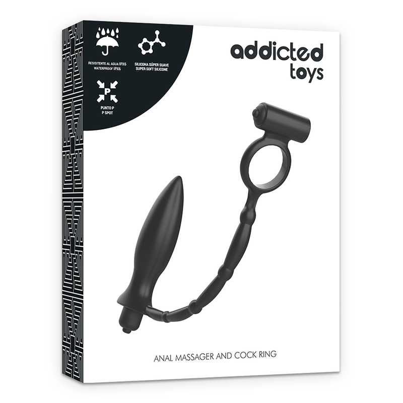 Analni čep z obročkom za penis Addicted Toys 5
