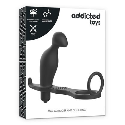 Analni čep z obročkom za penis Addicted Toys 3