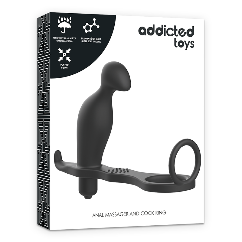 Analni čep z obročkom za penis Addicted Toys 3