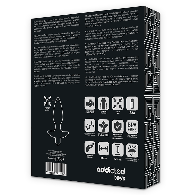 Vibracijski analni čep Addicted Toys
