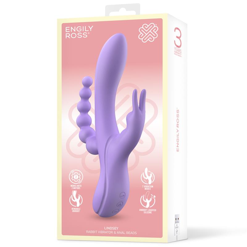 Trojni zajčji vibrator Engily Ross Lindsey