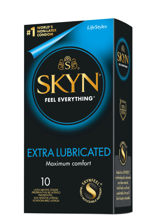 Kondomi SKYN - EXTRA LUBRICATED, 10 kos