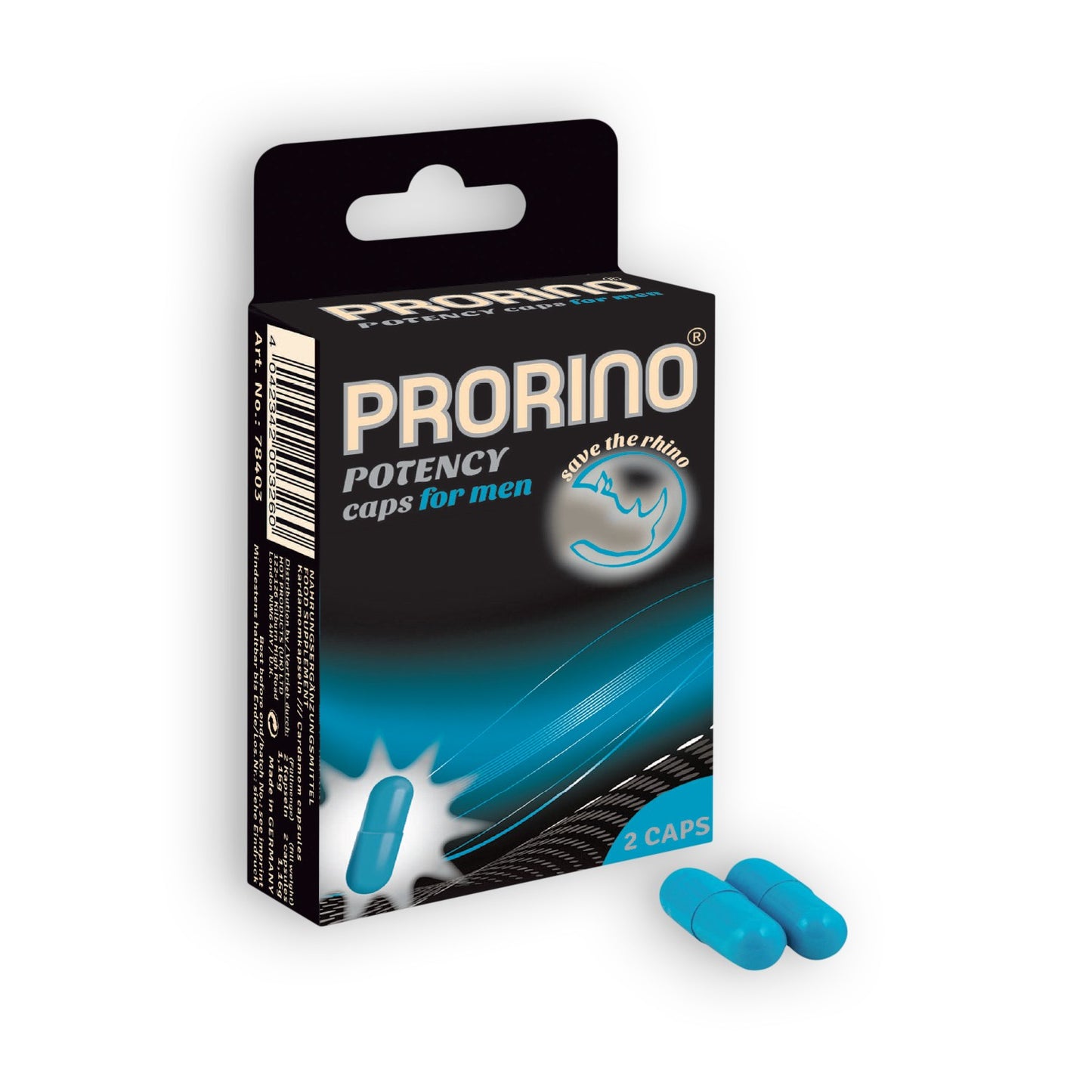 Erekcijske tablete Prorino Potency for Men, 2 kos