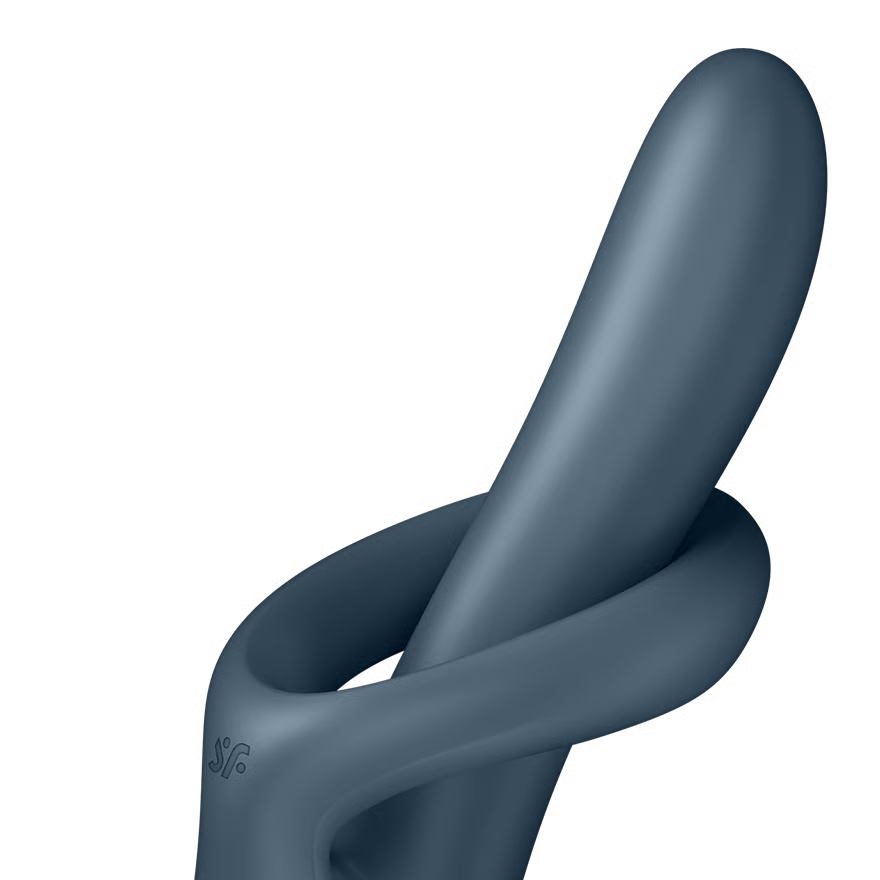 Zajčji vibrator Satisfyer - Heat Flex 4, siva