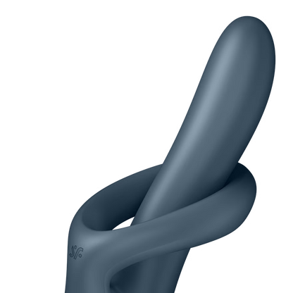 Zajčji vibrator Satisfyer - Heat Flex 4, siva