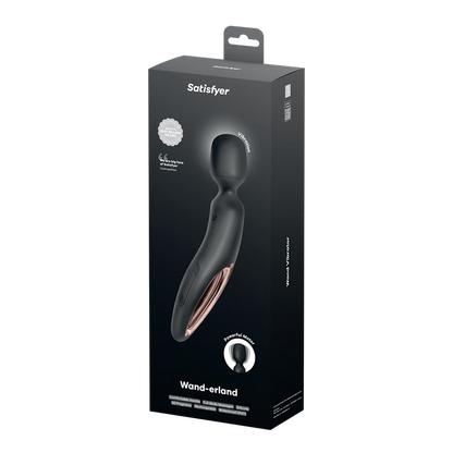 Masažni vibrator Satisfyer - Wand-erland, črna